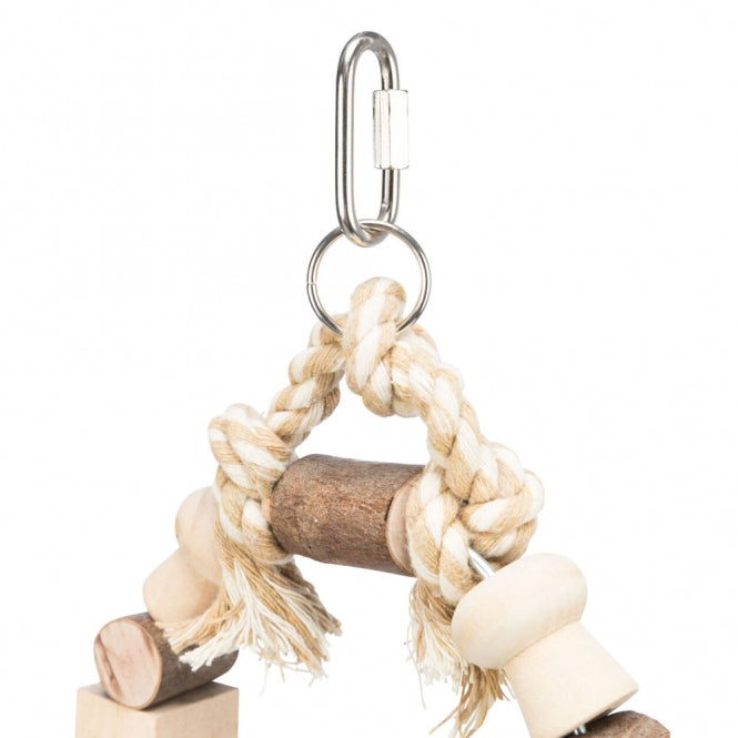 Trixie arched swing with wooden blocks