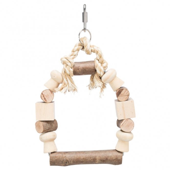 Trixie arched swing with wooden blocks