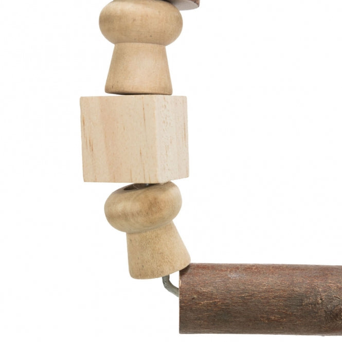 Trixie arched swing with wooden blocks