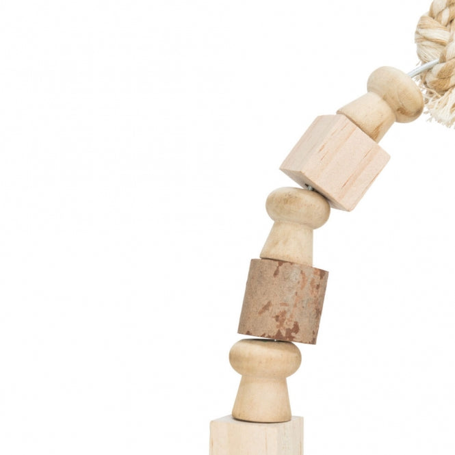 Trixie arched swing with wooden blocks