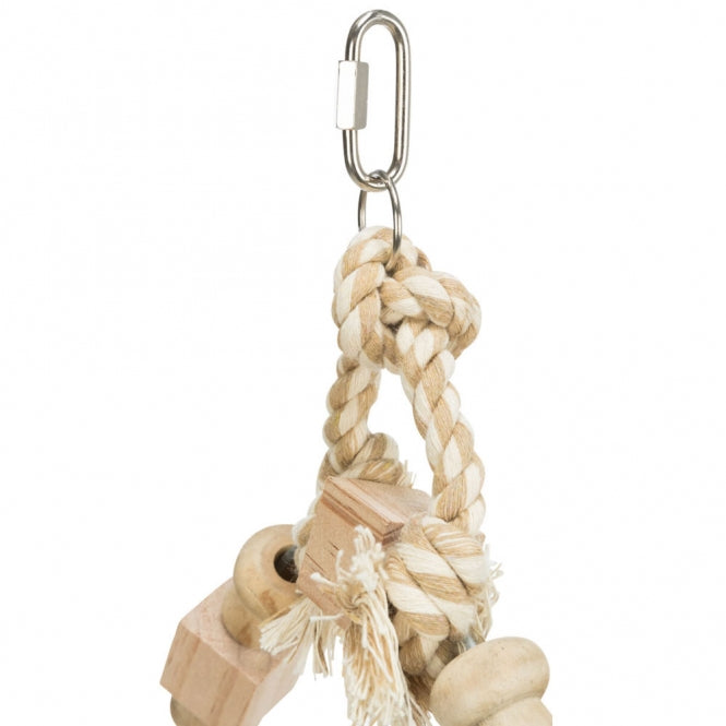 Trixie arched swing with wooden blocks