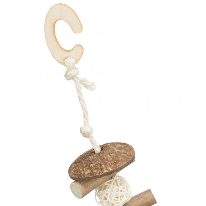 Trixie nibble swing, coconut/wood/rattan