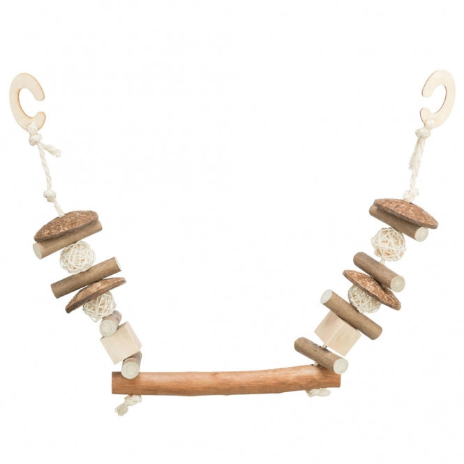 Trixie nibble swing, coconut/wood/rattan