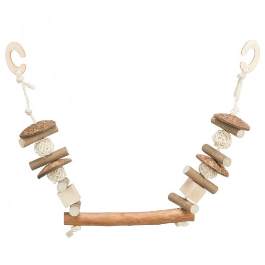 Trixie nibble swing, coconut/wood/rattan