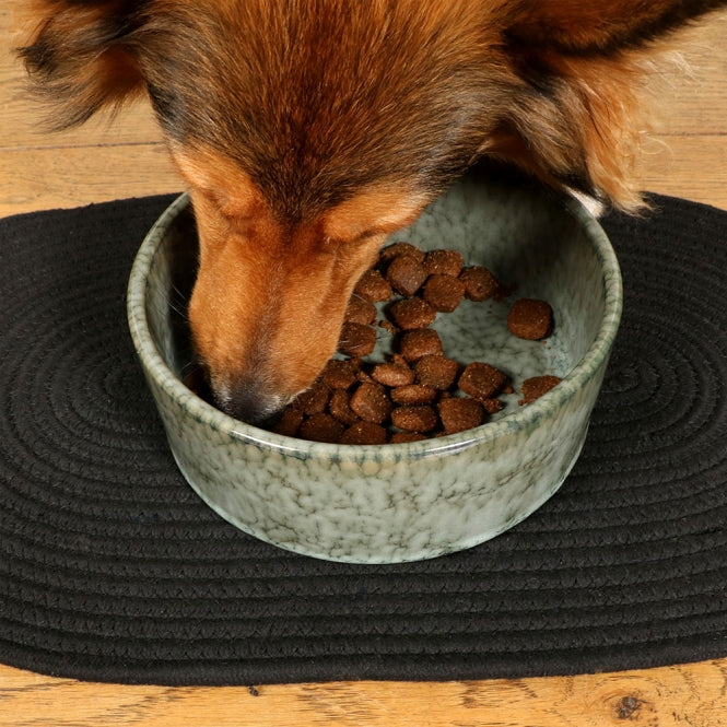 D&D Trendy Bowl Jasper black dots