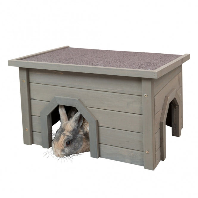 Trixie Natura small animal house - grey-green, 50 × 30 × 37 cm
