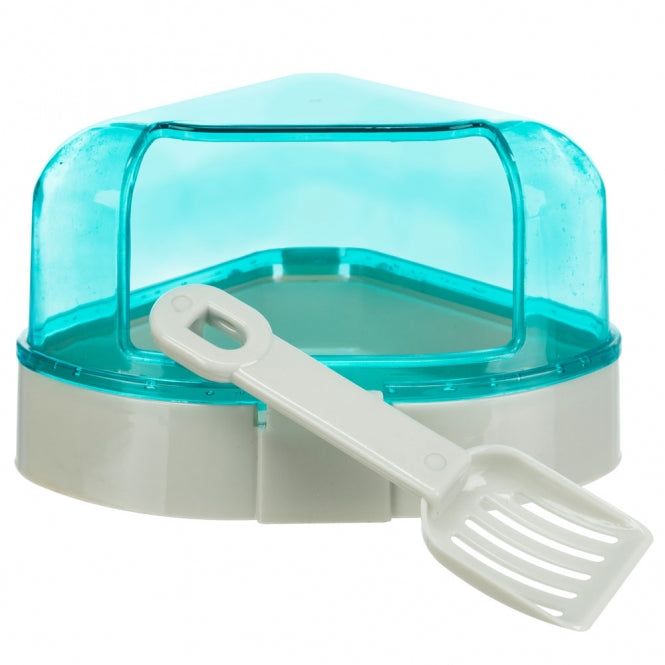 Trixie Corner Toilet with Roof for Small Rodents