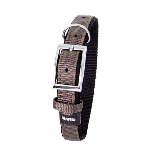 Karlie ASP Collar with strain relief, doubled - Grey/Black