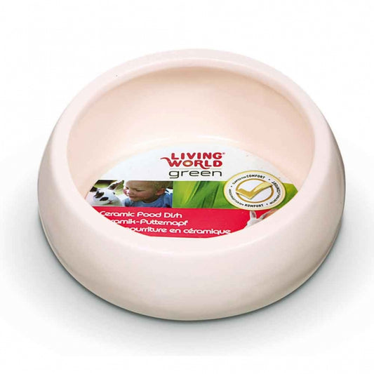 LIVING WORLD Ergonomic rodent bowl large ivory