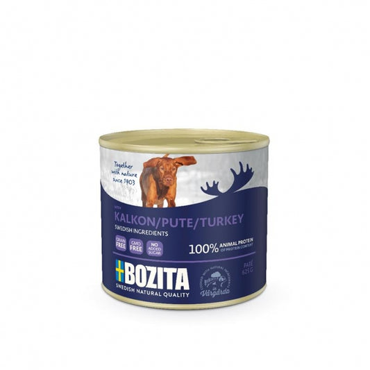Bozita Dog Can Pate Turkey 625g
