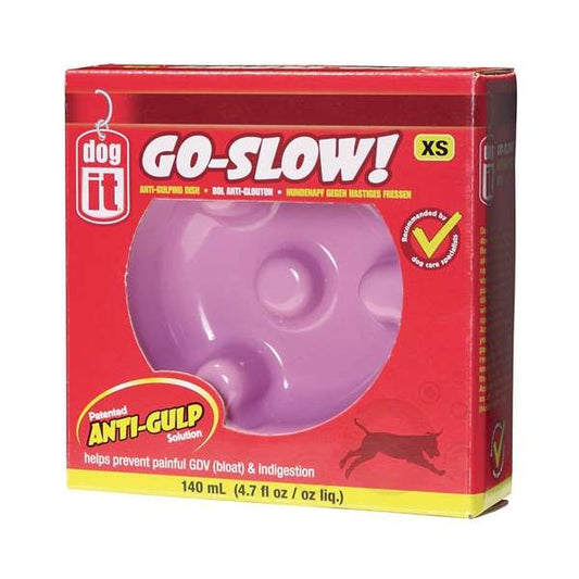 DOGIT Go-Slow Anti-Gulping Bowl Pink 140 ml