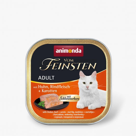 Animonda vom Feinsten with Schlemmerkern with Chicken, Beef & Carrots 100g