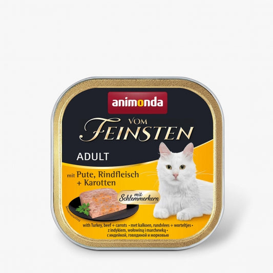 Animonda vom Feinsten with Schlemmerkern with Turkey, Beef & Carrots 100g
