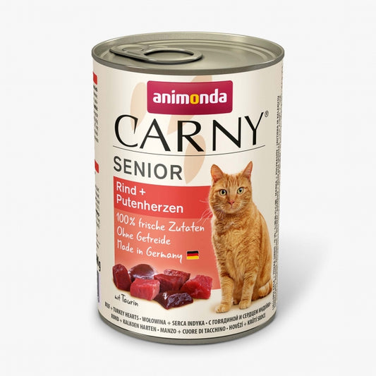 Animonda Cat Dose Carny Senior Beef & Turkey Hearts