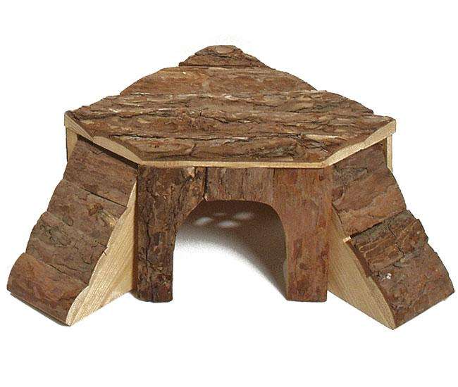 Karlie natural wooden house with 2 ladders