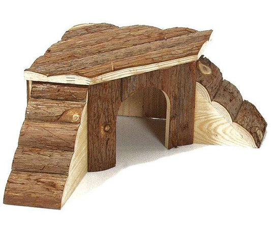 Karlie natural wooden house with 2 ladders