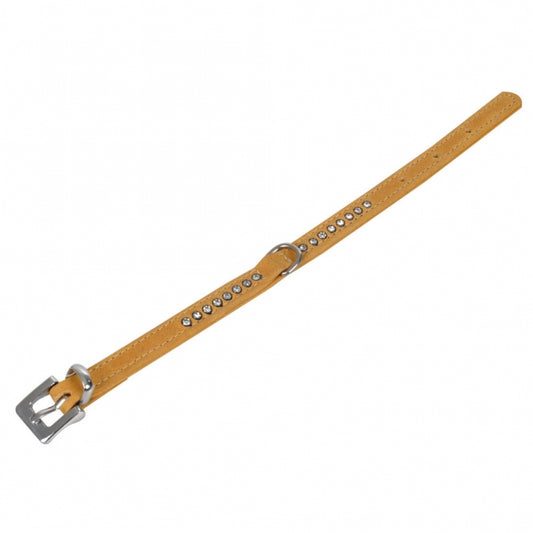 Karlie Buffalo Rhinestone Collar - Light Brown