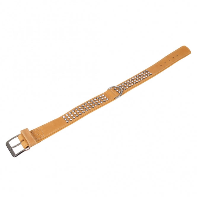 Karlie Buffalo Rhinestone Collar - Light Brown