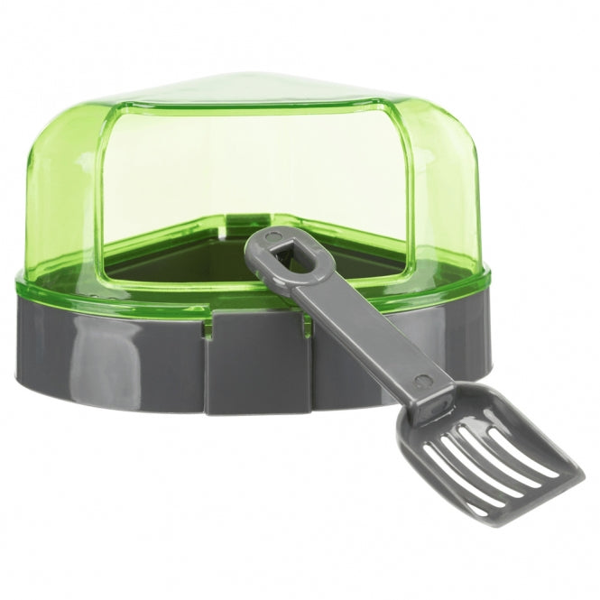 Trixie Corner Toilet with Roof for Small Rodents
