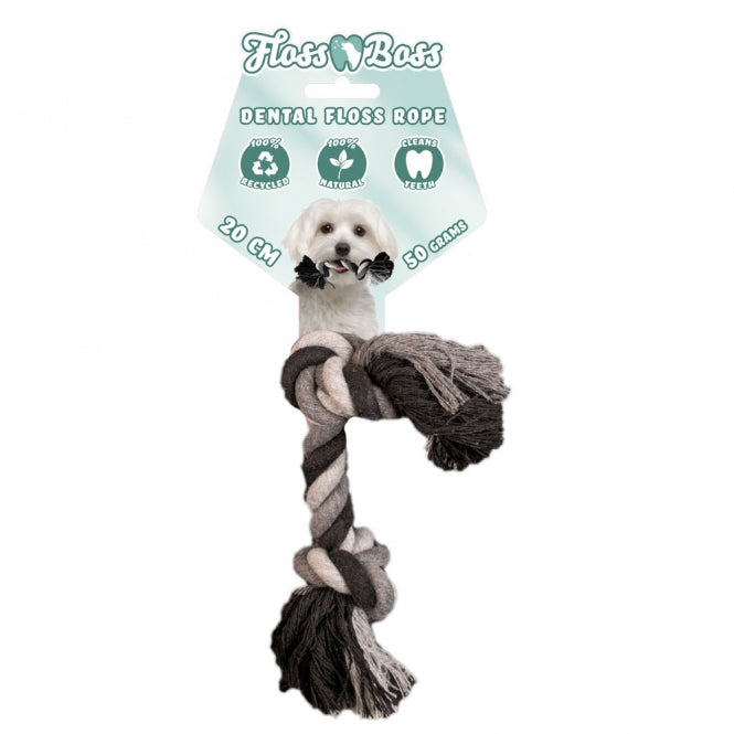 Floss Boss Dental Rope Cotton Rope with 2 Knots