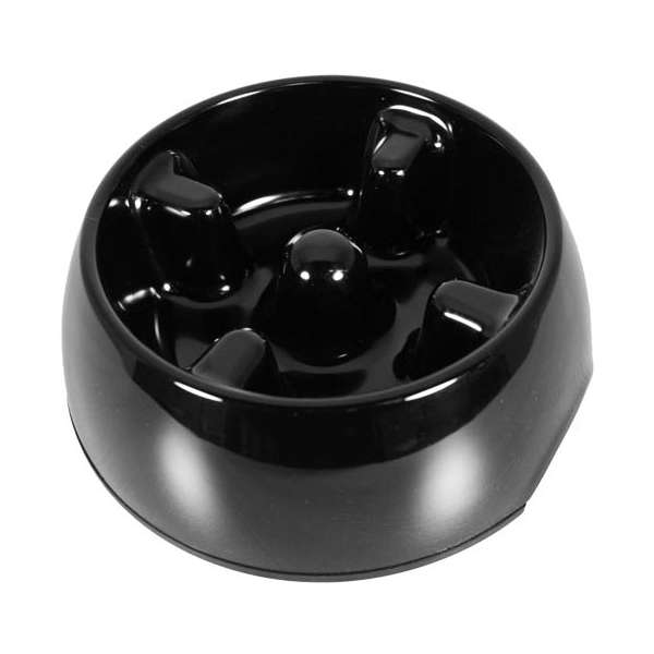 DOGIT Go-Slow Anti-Gulping Bowl Black 300 ml