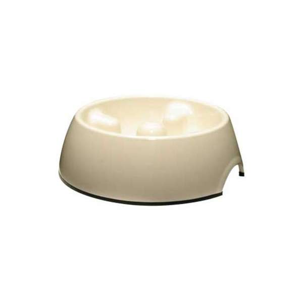 DOGIT Go-Slow Anti-Gulping Bowl White 300 ml