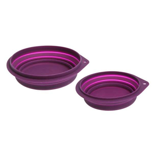 Karlie foldable travel bowl made of silicone
