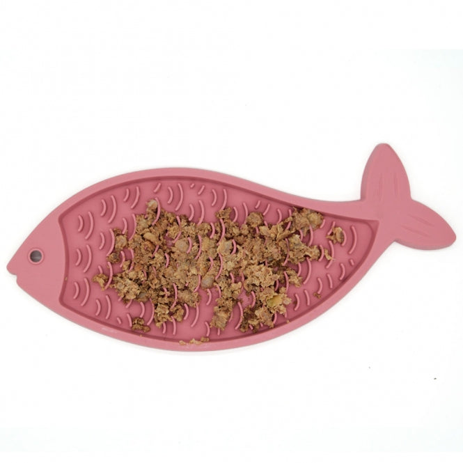 PROCYON Ladi Mat Fish lick plate for cats