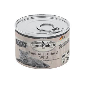 Landfleisch Cat Kitten Pate Beef, Chicken & Game