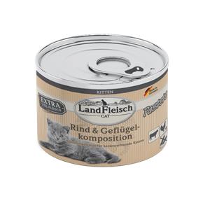 Landfleisch Cat Kitten Pate Beef & Poultry Composition