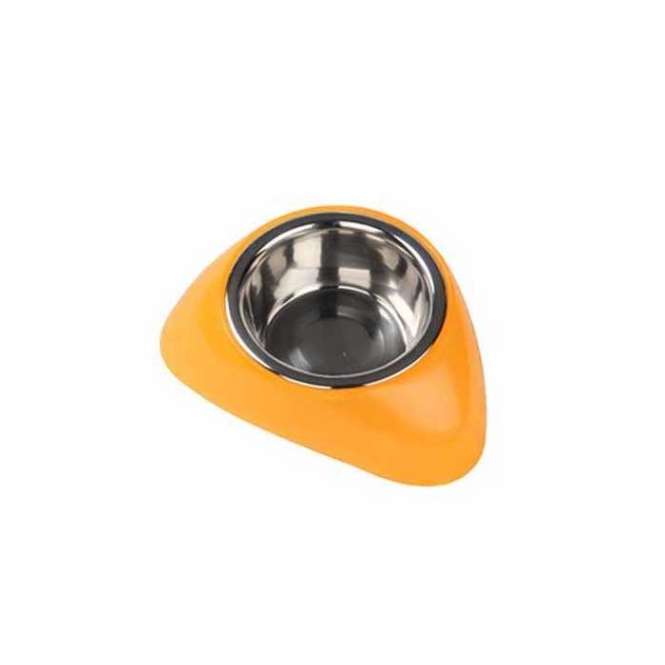 Pawise stainless steel bowl with plastic holder