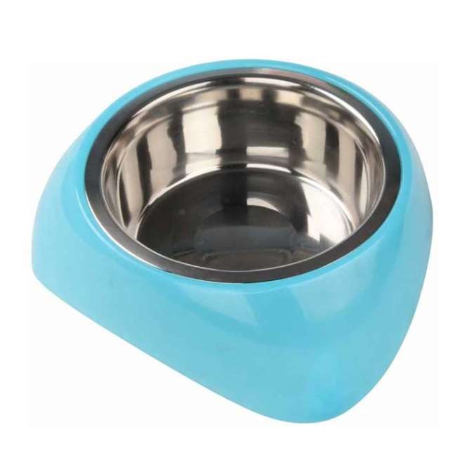 Pawise stainless steel bowl with plastic holder