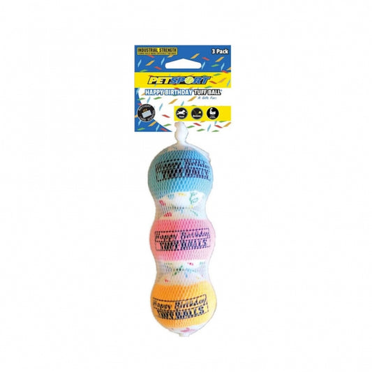 Tuff Birthday Balls 6 cm - pack of 3
