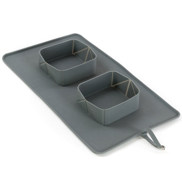 PROCYON Rollable Silicone Double Bowl