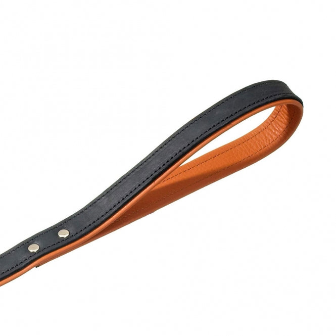 Karlie Rodeo leash riveted, 16mm 100cm - black/cognac