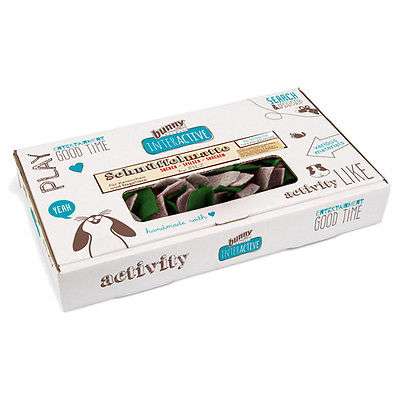 Bunny sniffing mat felt green/grey