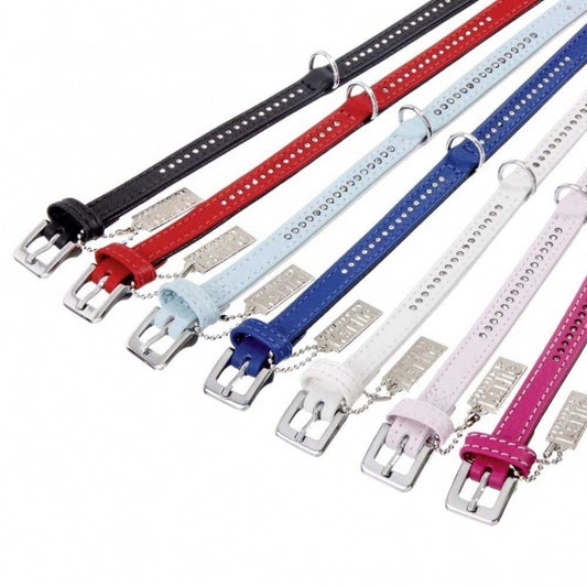 Karlie VINTAGE Rhinestone Collar Black - 24 cm