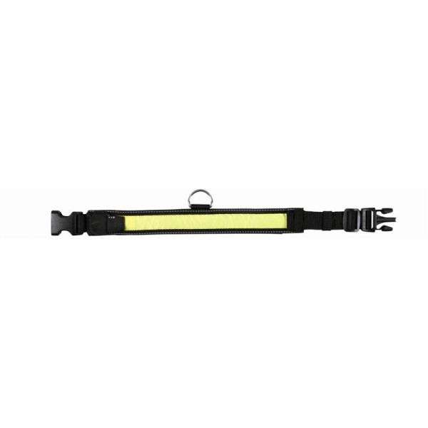 Trixie Flash + Reflect Halsband - Schwarz-Gelb