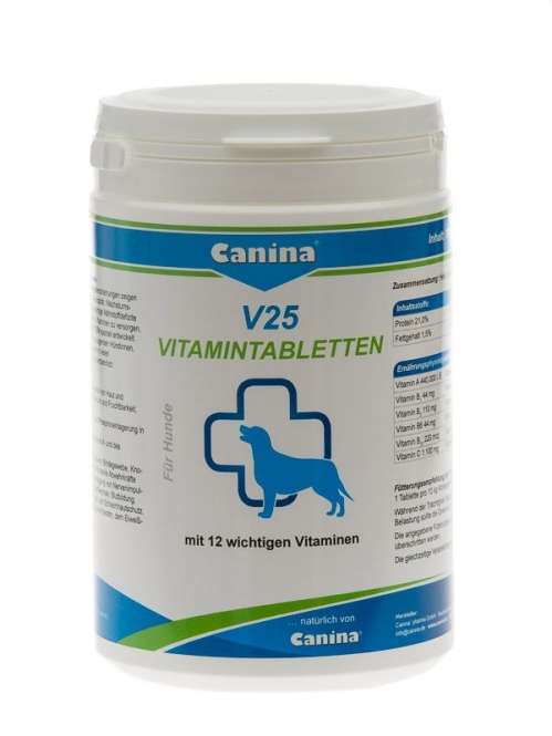 Canina Pharma V25 vitamin tablet.