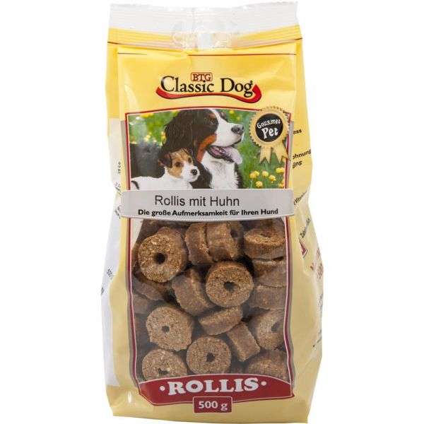 Classic Dog Snack Rollis with Chicken 500g