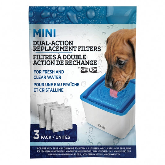3-pack filter for Zeus Mini drinking fountain