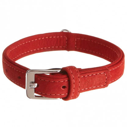 Karlie Collar Buffalo made of calf leather - Red