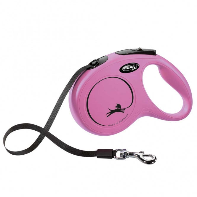 FLEXI Retractable Leash New CLASSIC Belt - 5m, up to 25kg