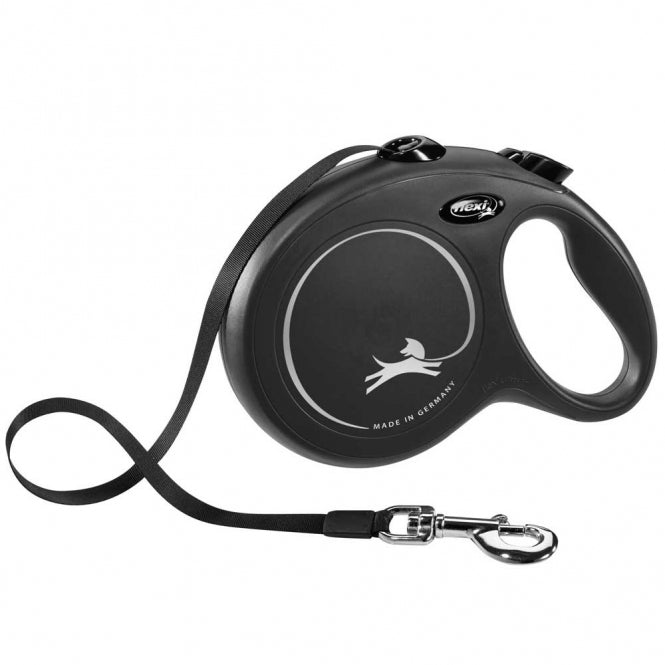 FLEXI Retractable Leash New CLASSIC Belt - 8m, up to 50kg