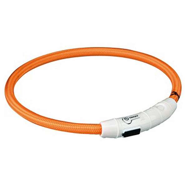 Trixie Flash Light Ring USB Orange