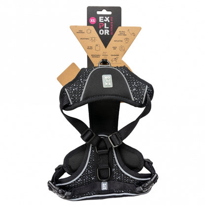 Duvoplus EXPLOR Ultimate Fit no-pull harness - granite black