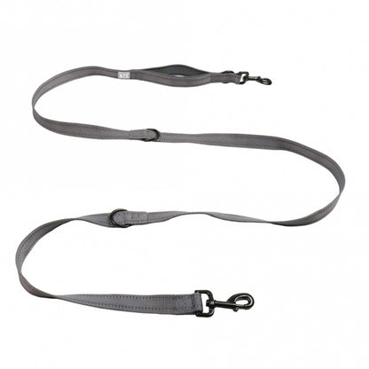 Duvoplus training leash EXPLOR Ultimate Fit Safety - Silver Reflective - 220cm