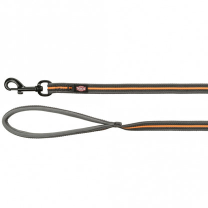 Trixie Fusion tracking leash - graphite/papaya