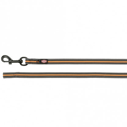Trixie Fusion tracking leash - graphite/papaya