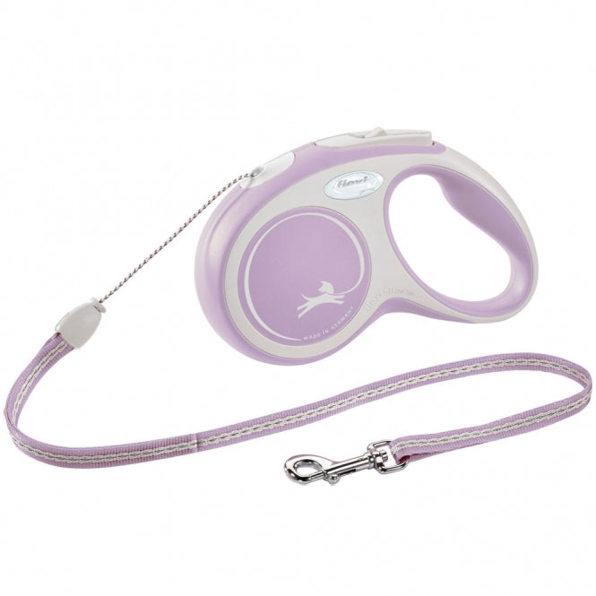 FLEXI Retractable Leash New COMFORT Rope - 5m, up to 12kg